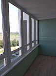 Остекление балкона без отделки в доме копэ - фото 1